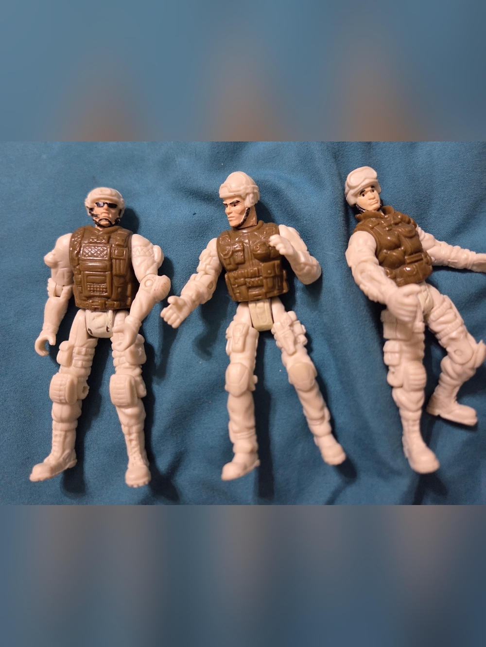 Vintage Chap Mei Special Forces Soldier Military Action Figure White Brown 4"